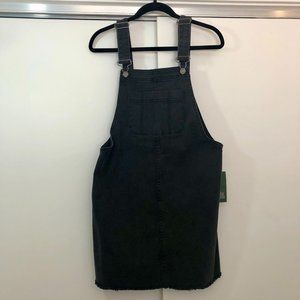 Wild Fable Black Denim Overall Dress